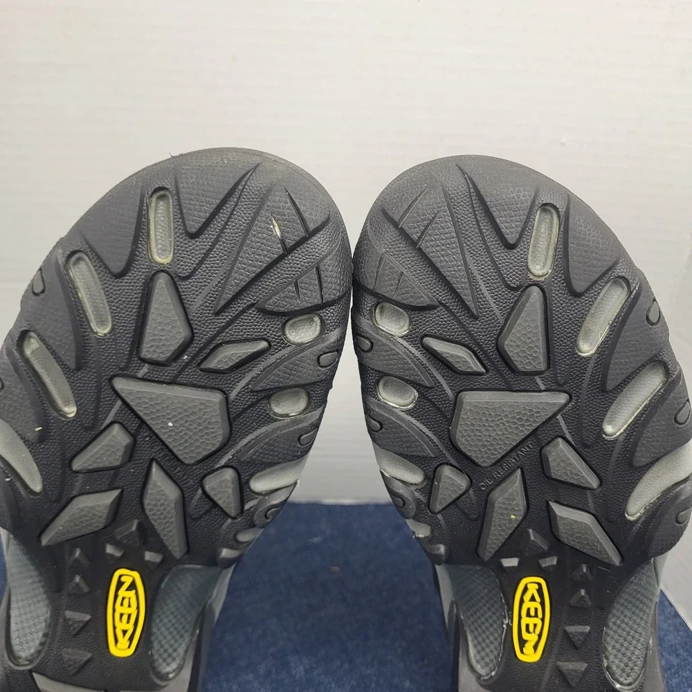 Keen Utility Atlanta Cool II steel toe Mens work shoes 10.5 EE Wide Black Raven